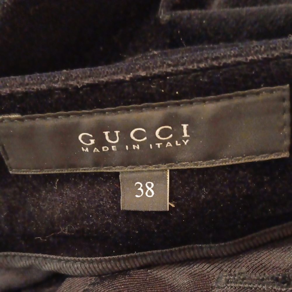 Gucci Elegant Black Velvet Pants - Picture 5 of 12